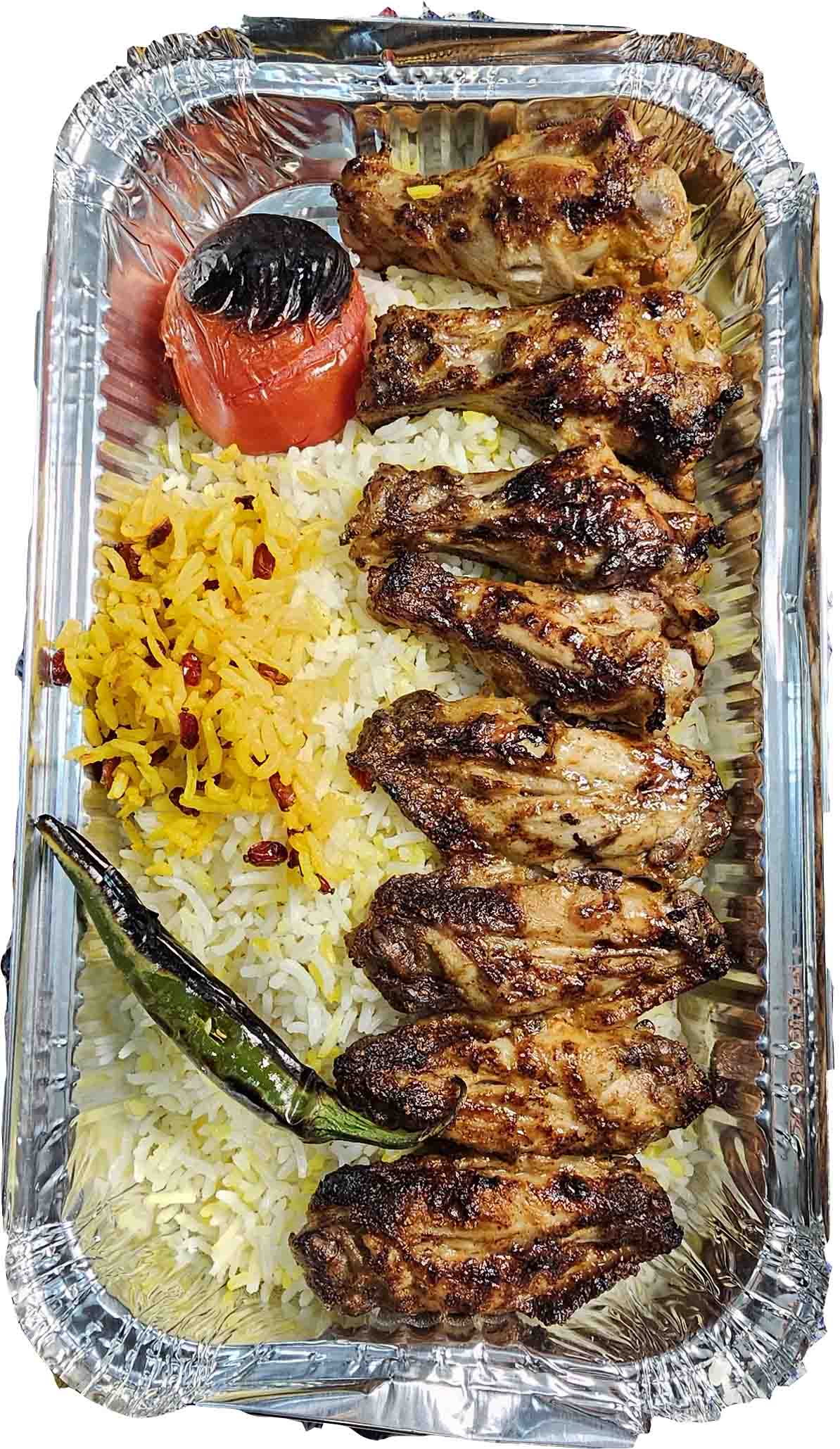 کباب کتف و بال اسپایسی